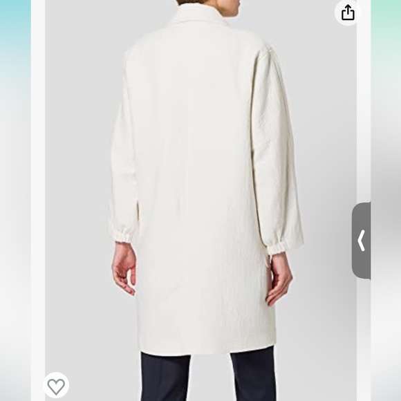 United Colors of Benetton double breasted longline coat - Picture 3 of 7